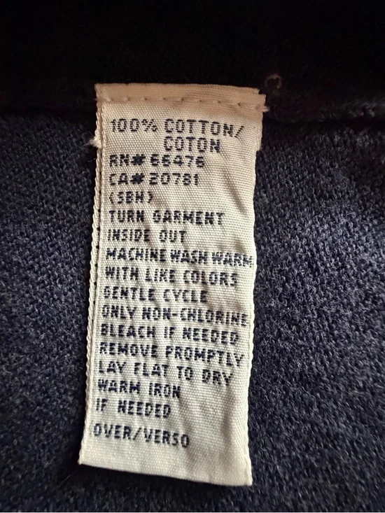 Tommy Hilfiger Dark Navy Cardigan with little hook-n-eye closers 100% COTTON - Picture 5 of 8